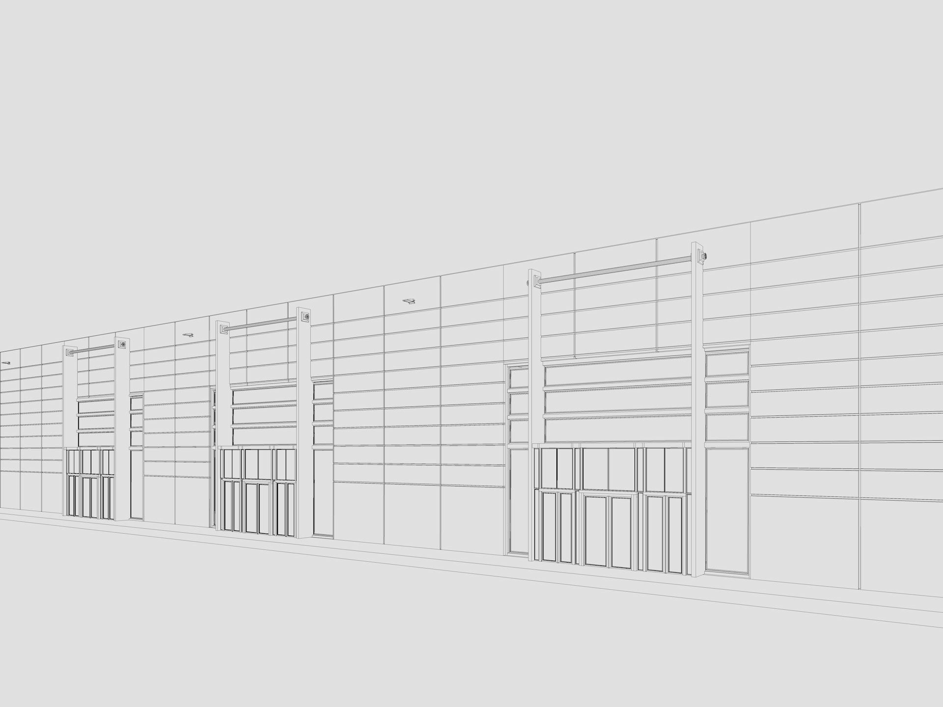 Exhibition Hall 13 interior and exterior 3D model_20