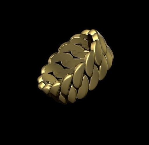 Cuba Chain Ring 3D print model