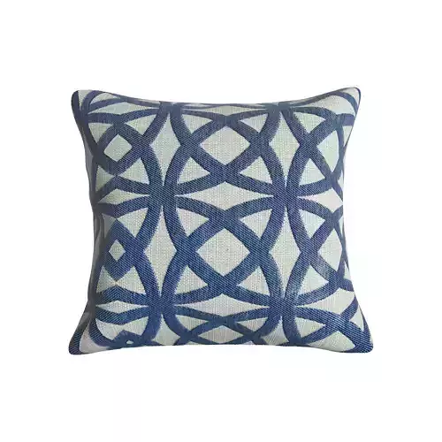 Pillow with geometric design 3D model