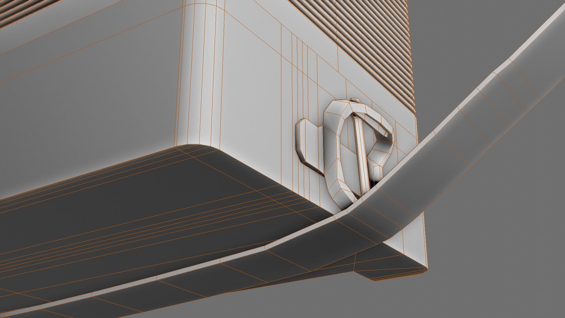 Caucassian Accordion Low-poly 3D model_22