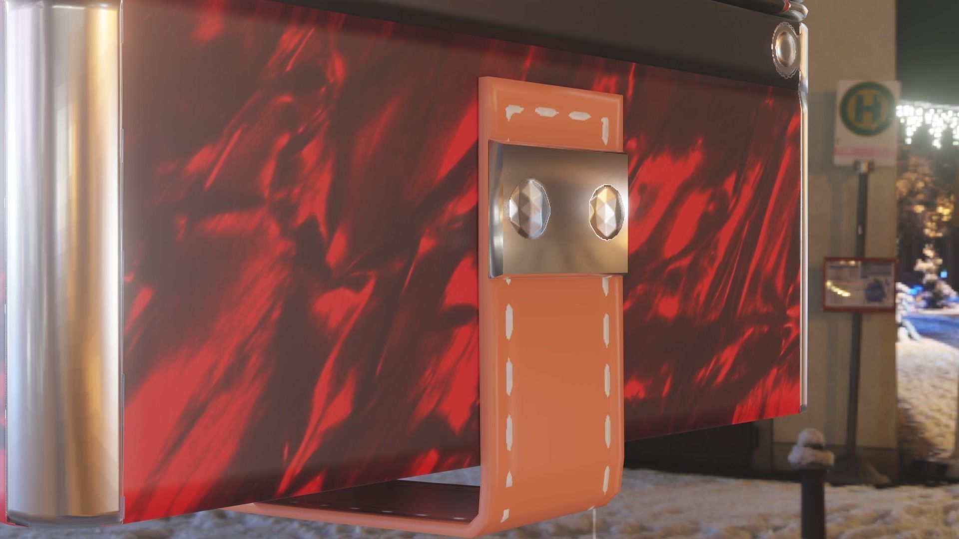 Caucassian Accordion Low-poly 3D model_12