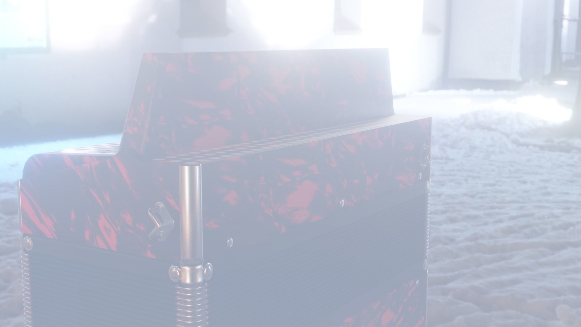 Caucassian Accordion Low-poly 3D model_18