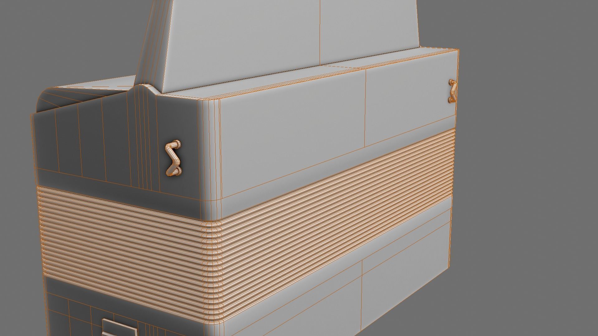 Caucassian Accordion Low-poly 3D model_17