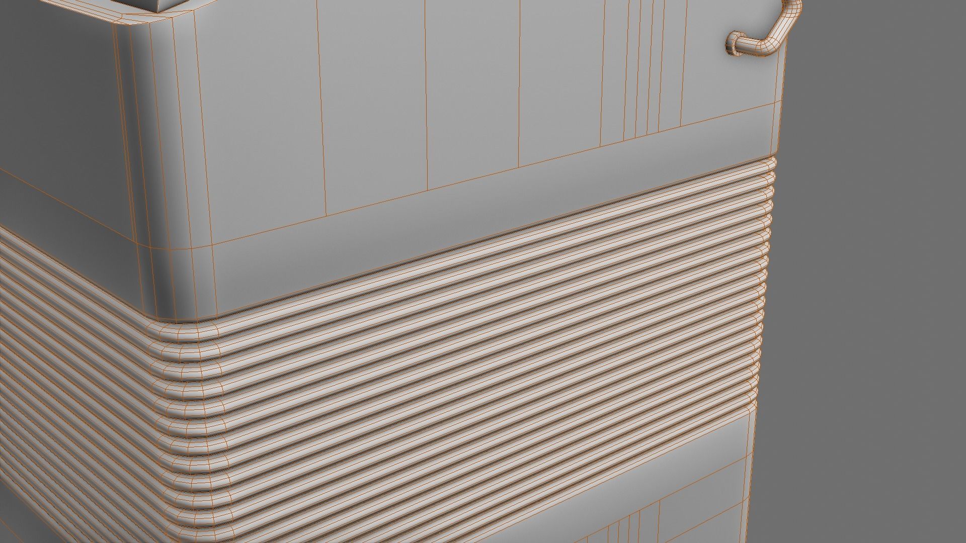 Caucassian Accordion Low-poly 3D model_11