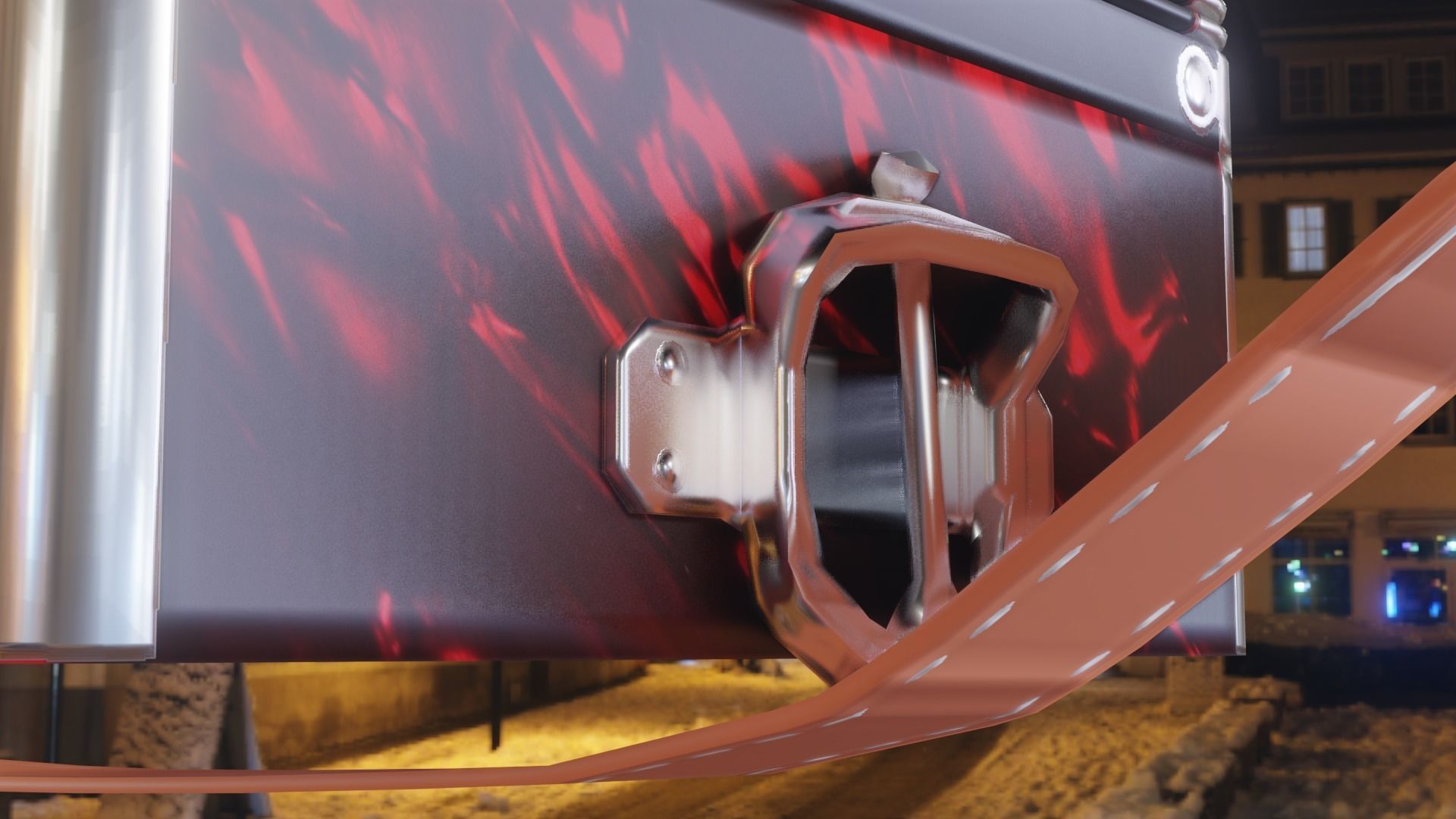 Caucassian Accordion Low-poly 3D model_15