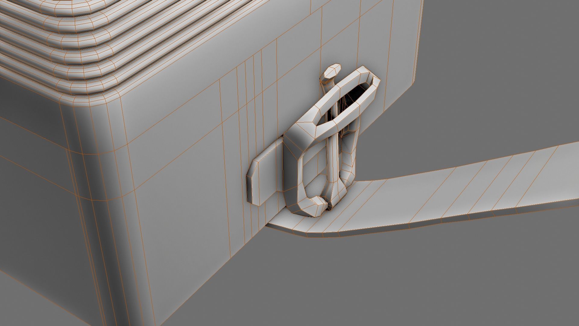 Caucassian Accordion Low-poly 3D model_20