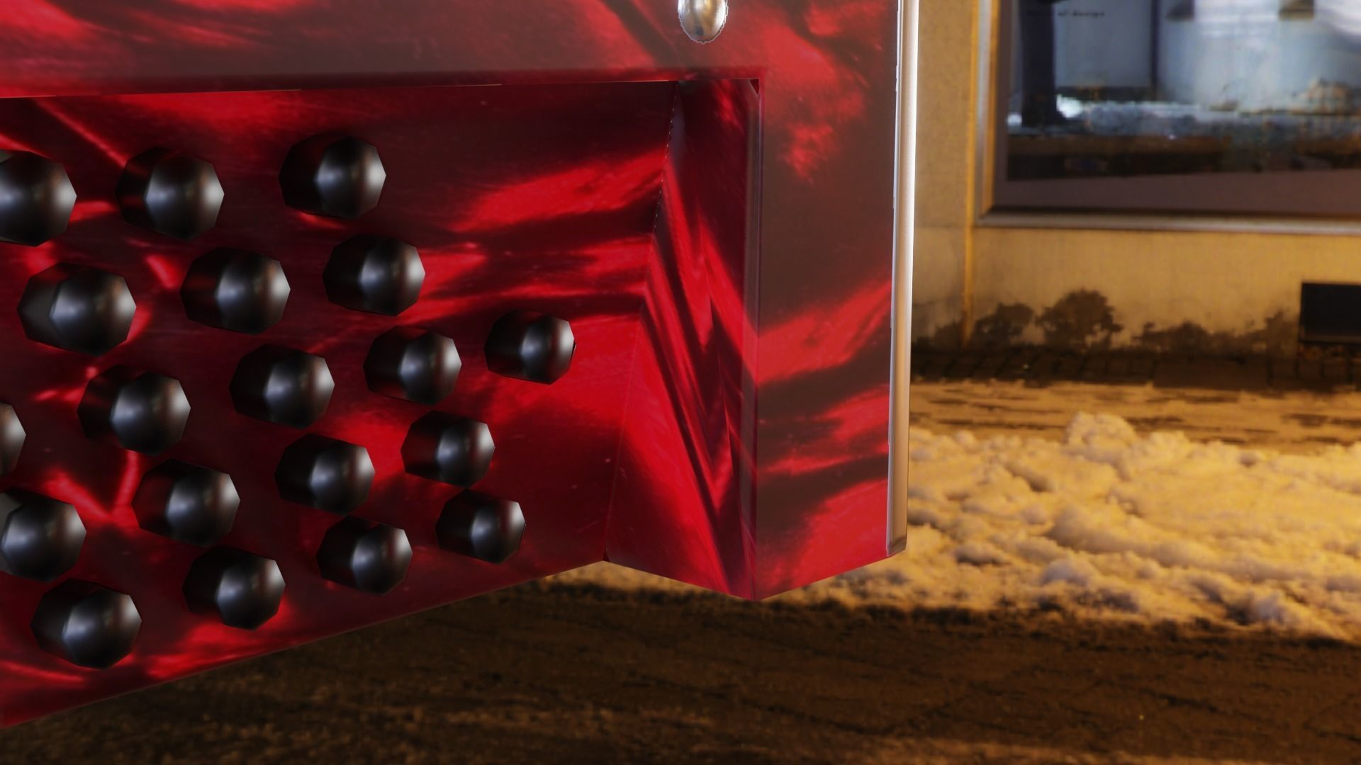 Caucassian Accordion Low-poly 3D model_9