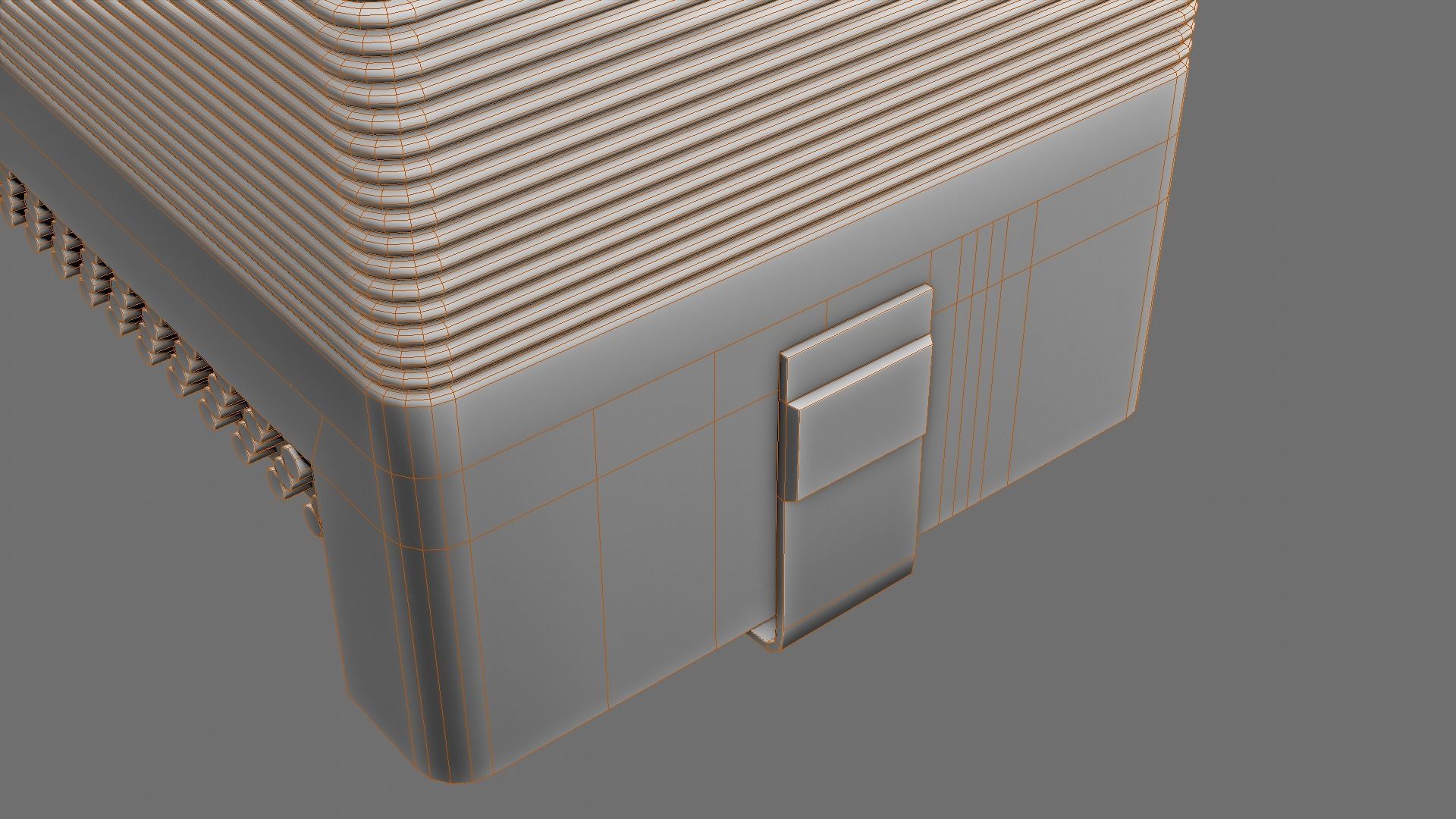 Caucassian Accordion Low-poly 3D model_14