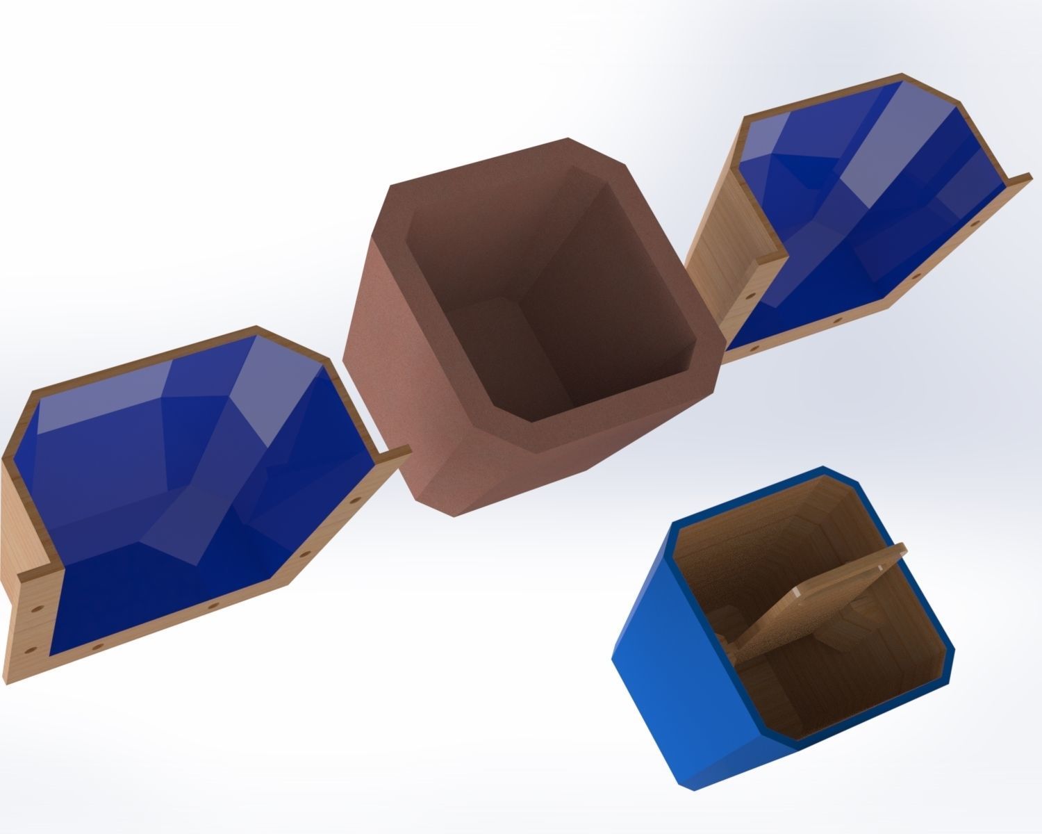 plant buckets mold 3D print model_2