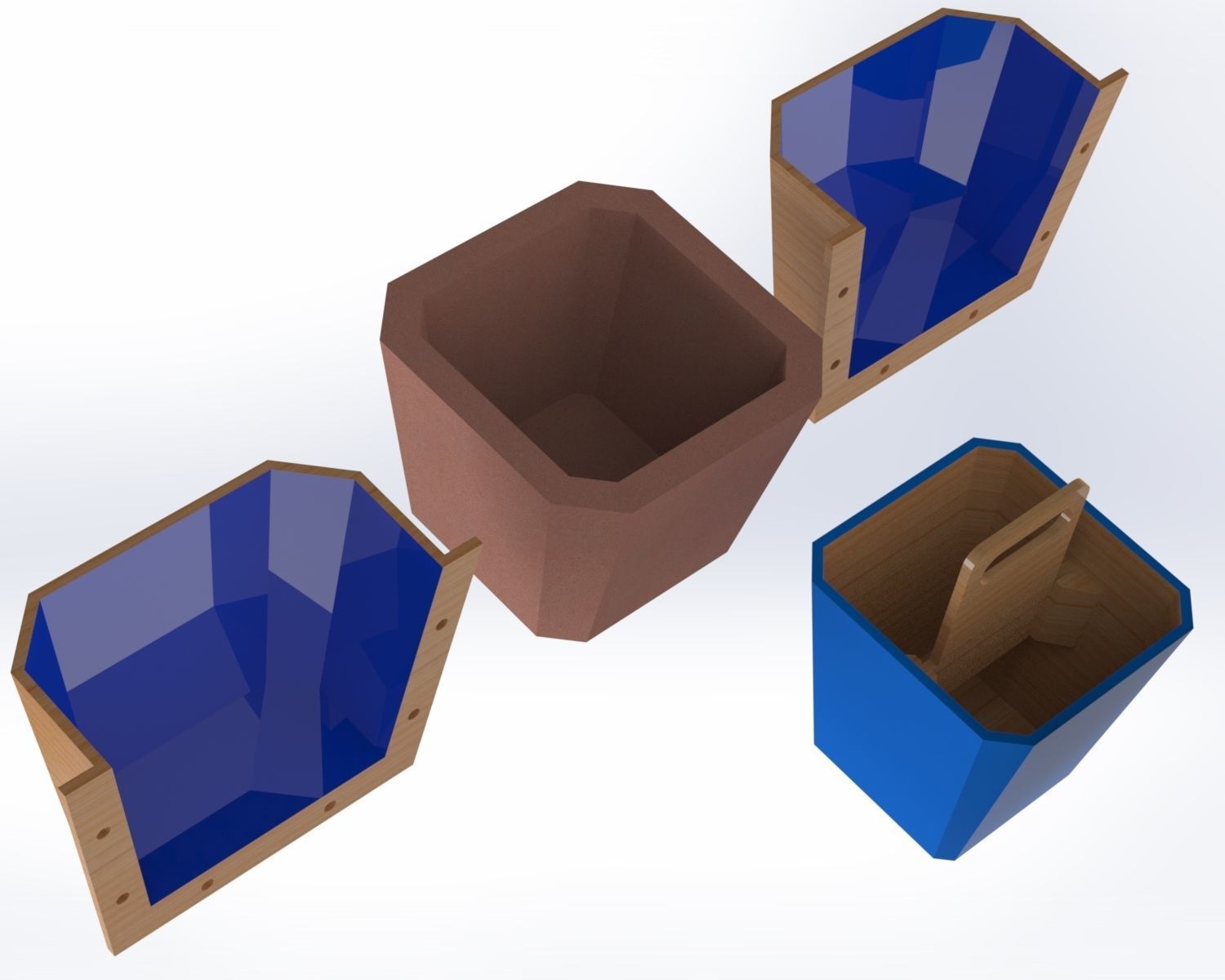 plant buckets mold 3D print model_1