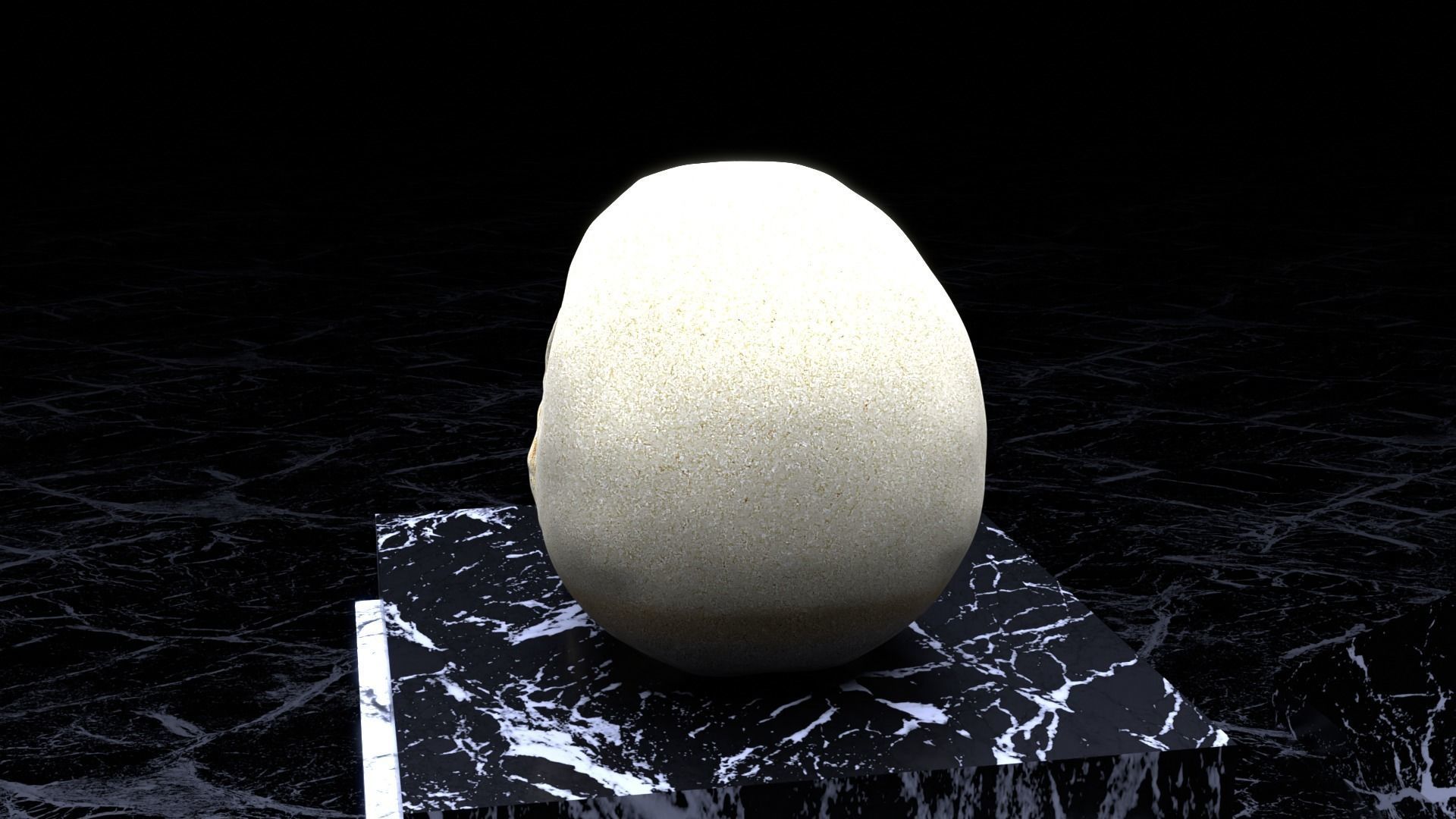 Vampire Skull Low-poly 3D model_17