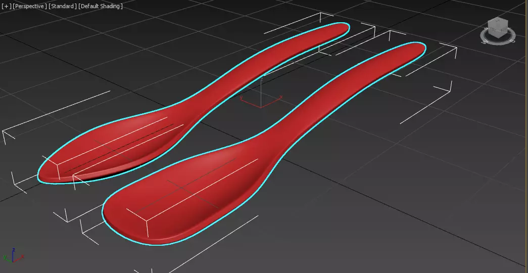 spoon pair of spoons Free 3D model