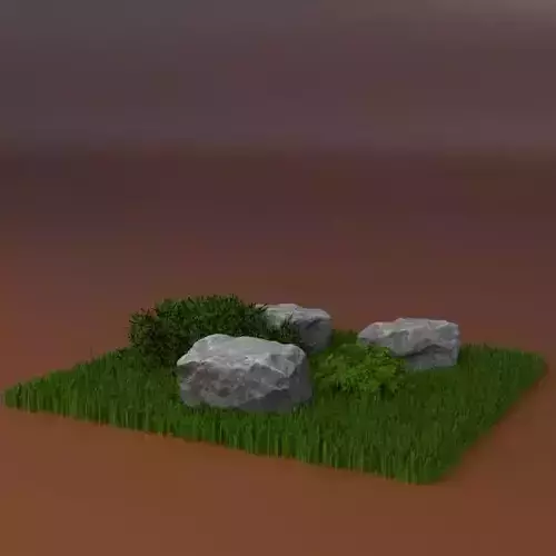  Grass and stones