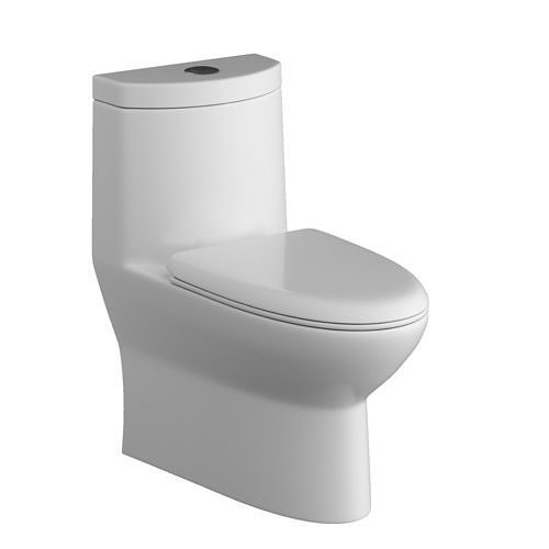 One piece EWC toilet 3D model Modeled in 3ds max  3D model