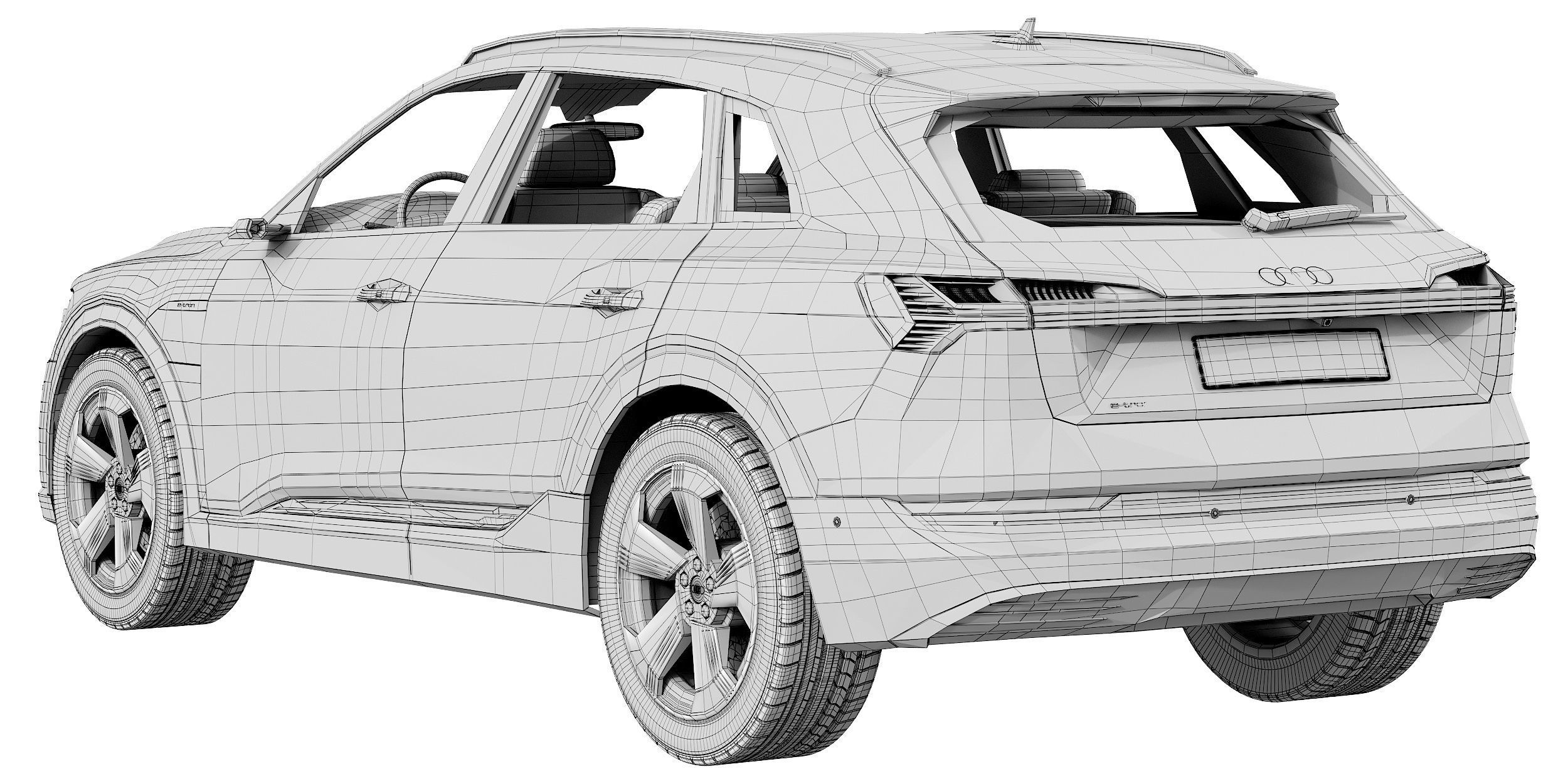Audi e-tron 2020 3D model_16