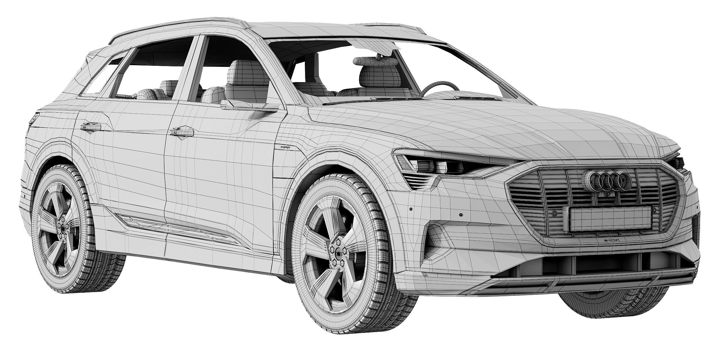 Audi e-tron 2020 3D model_13