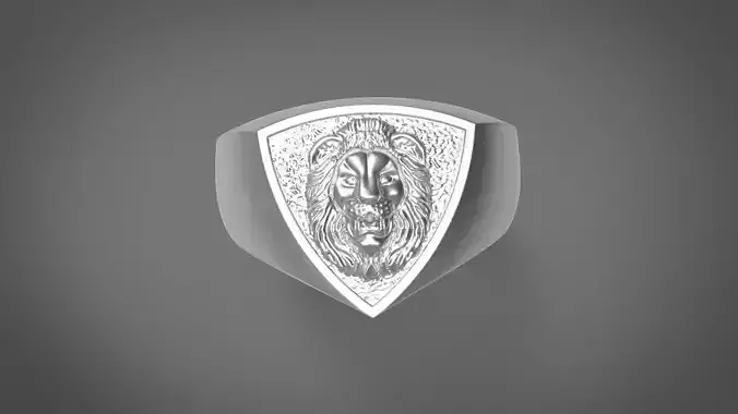 lion head ring