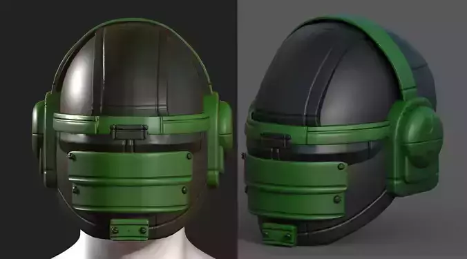Helmet scifi fantasy futuristic military Scifi low 