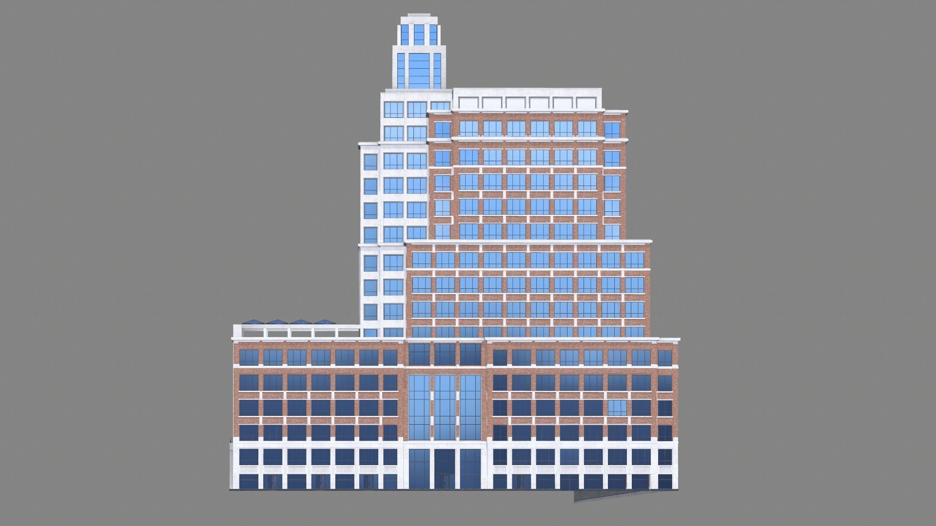 The Embarcadero 250 Street Building San Francisco Low-poly 3D model_8