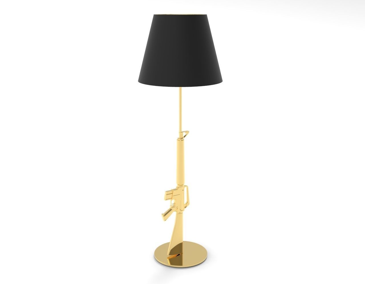 Lounge Gun Lamp 3D model_1