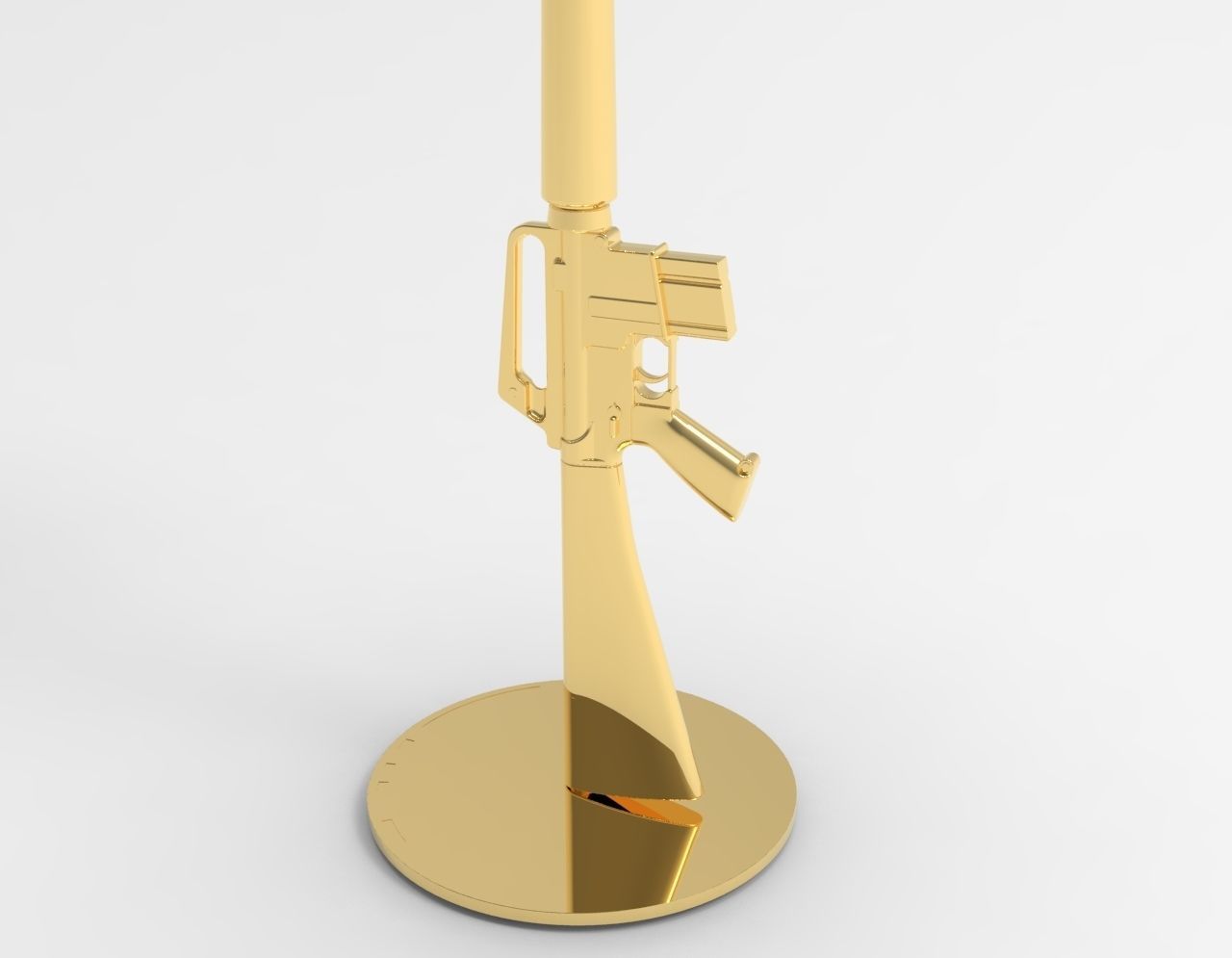 Lounge Gun Lamp 3D model_4