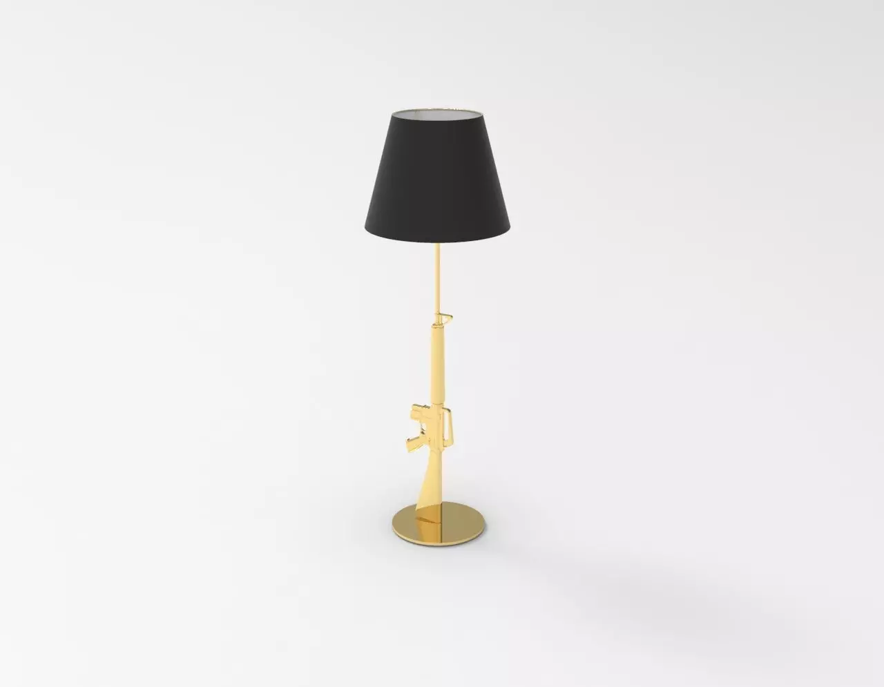 Lounge Gun Lamp 3D model_0