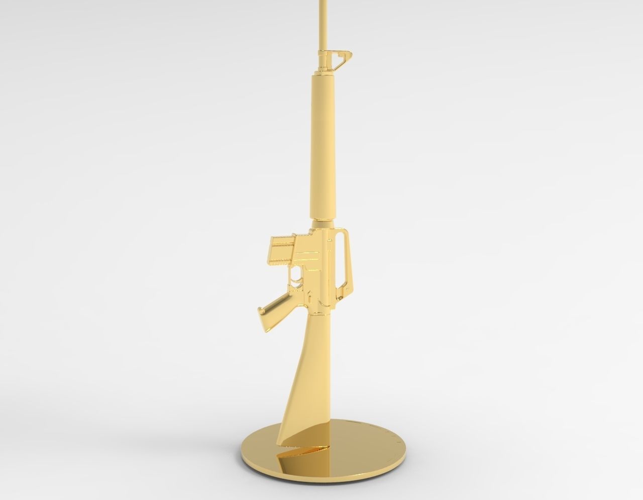 Lounge Gun Lamp 3D model_3