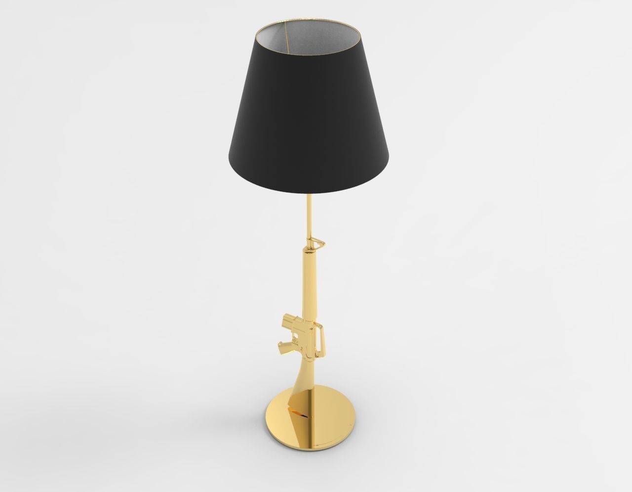 Lounge Gun Lamp 3D model_2