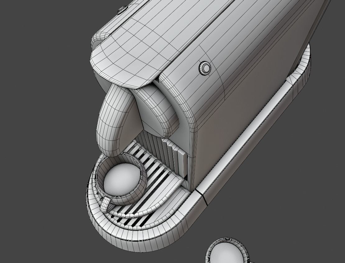 Coffee machine Low-poly 3D model_7