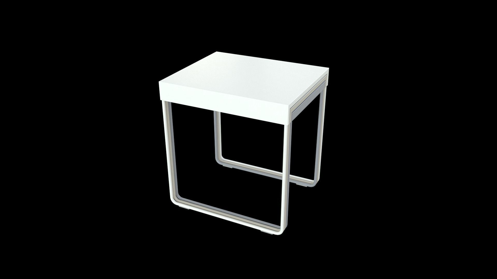 IKEA granboda nesting coffee table Low-poly 3D model_15