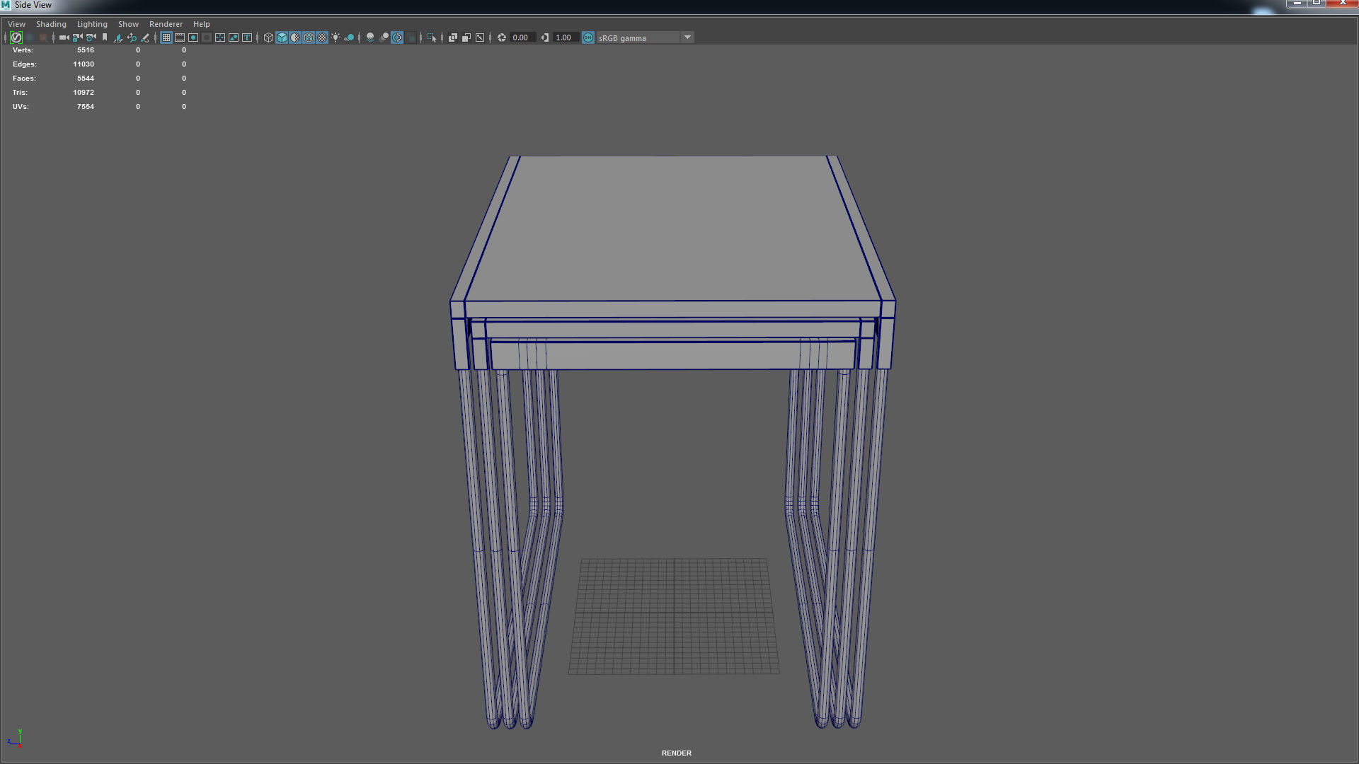 IKEA granboda nesting coffee table Low-poly 3D model_13