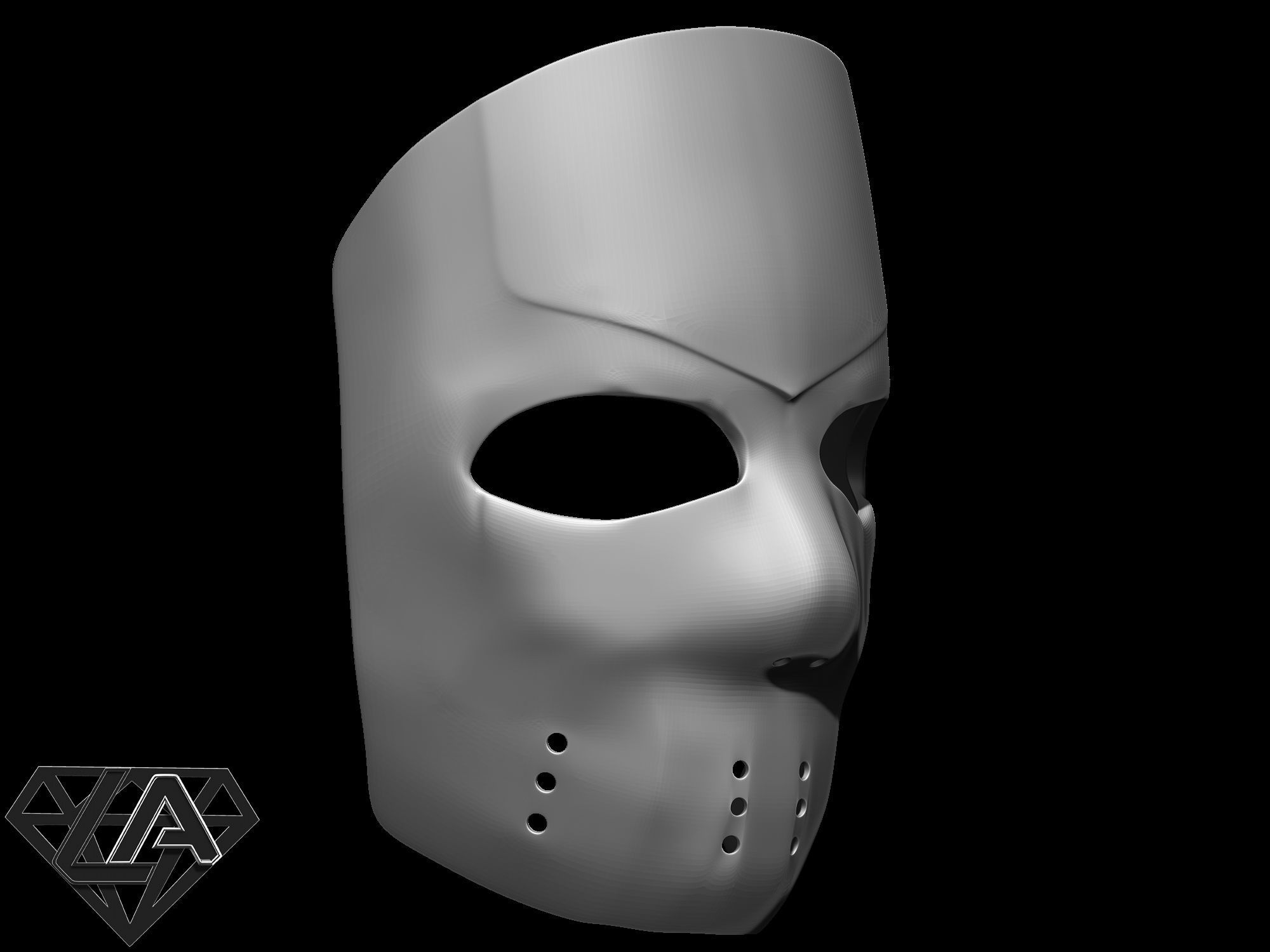 Call of Duty MW 2019 Nikto Mask without cloth 3D print model_4