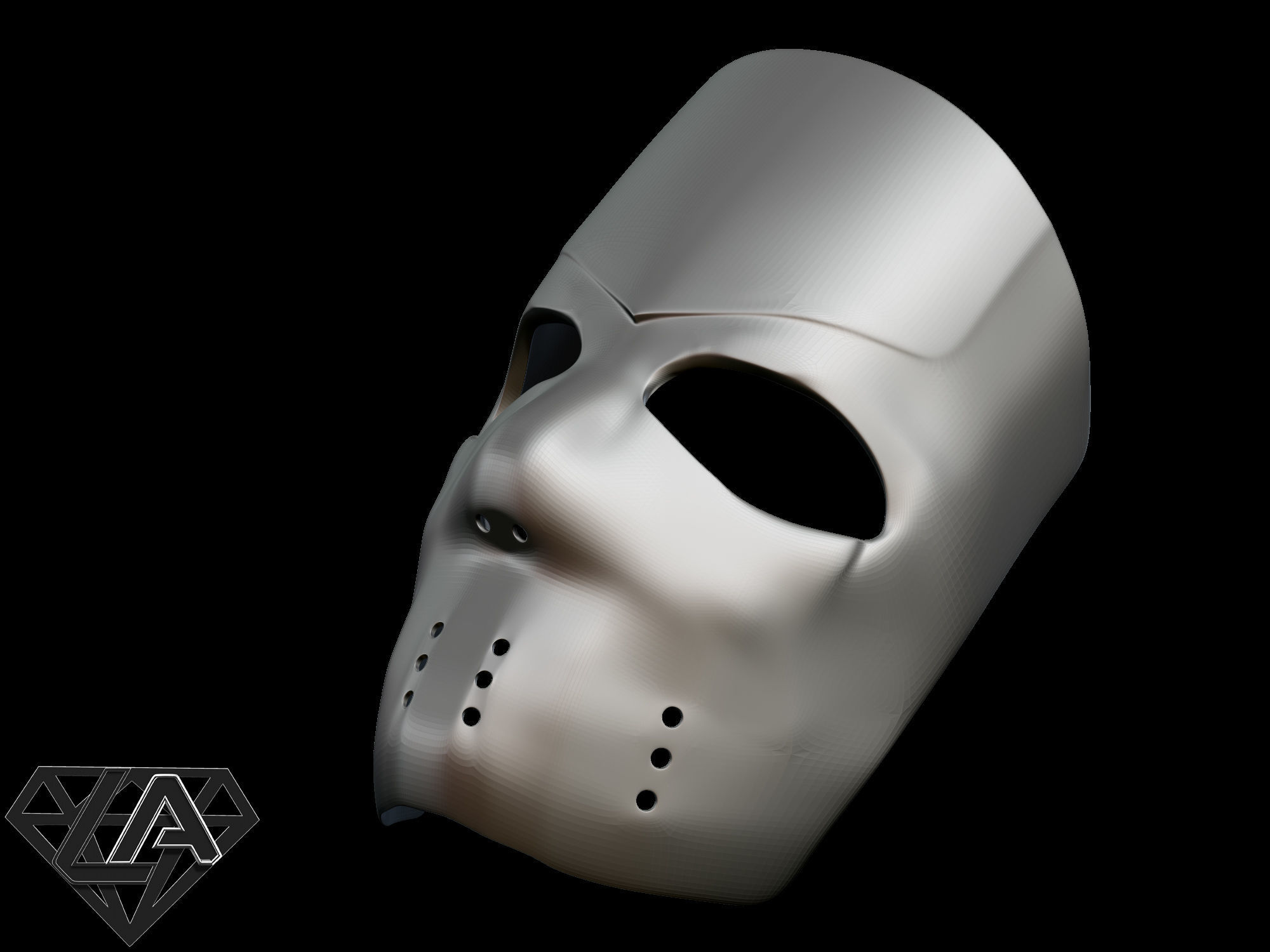 Call of Duty MW 2019 Nikto Mask without cloth 3D print model_11