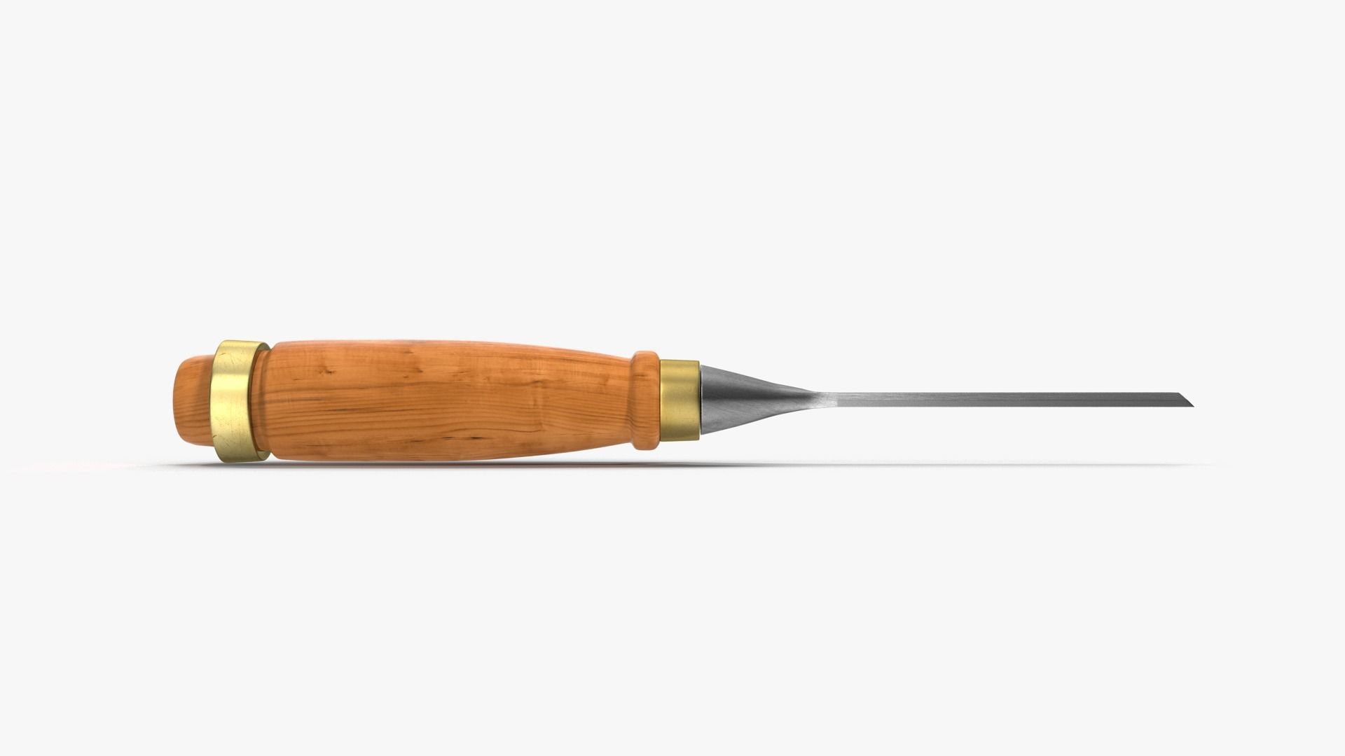 Straight chisel 6 mm 3D model_3