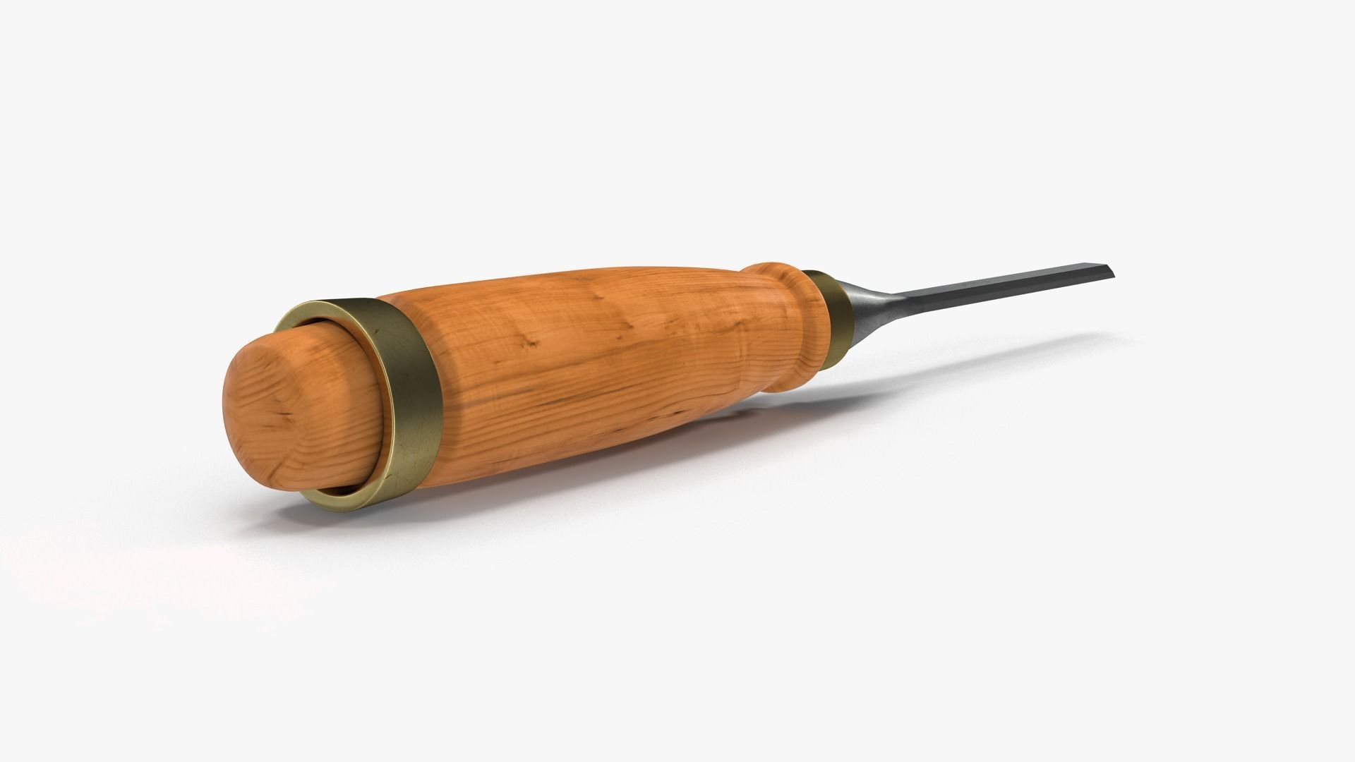 Straight chisel 6 mm 3D model_4