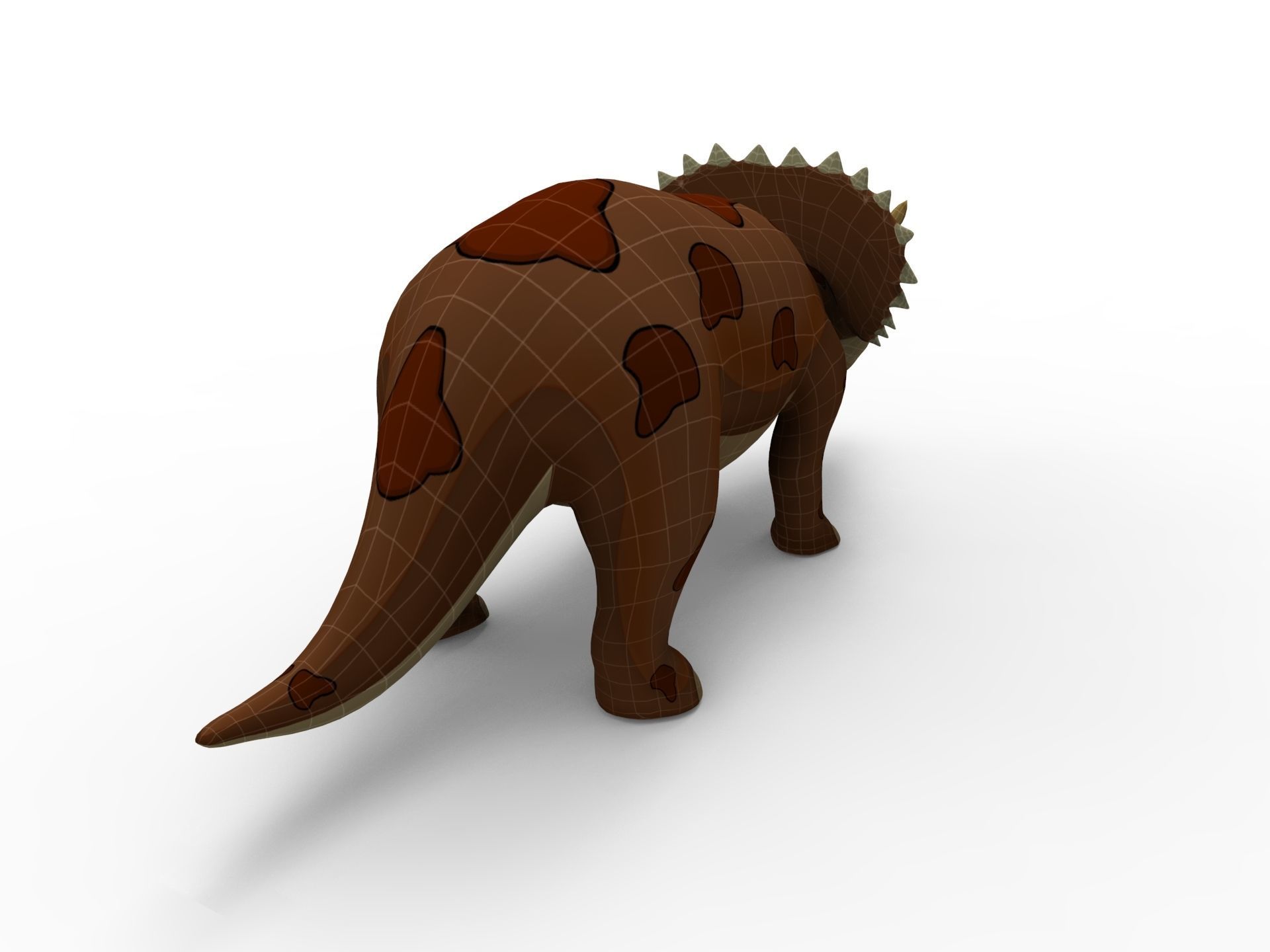 3D Cartoon Triceratops dinosaur 3D model_15