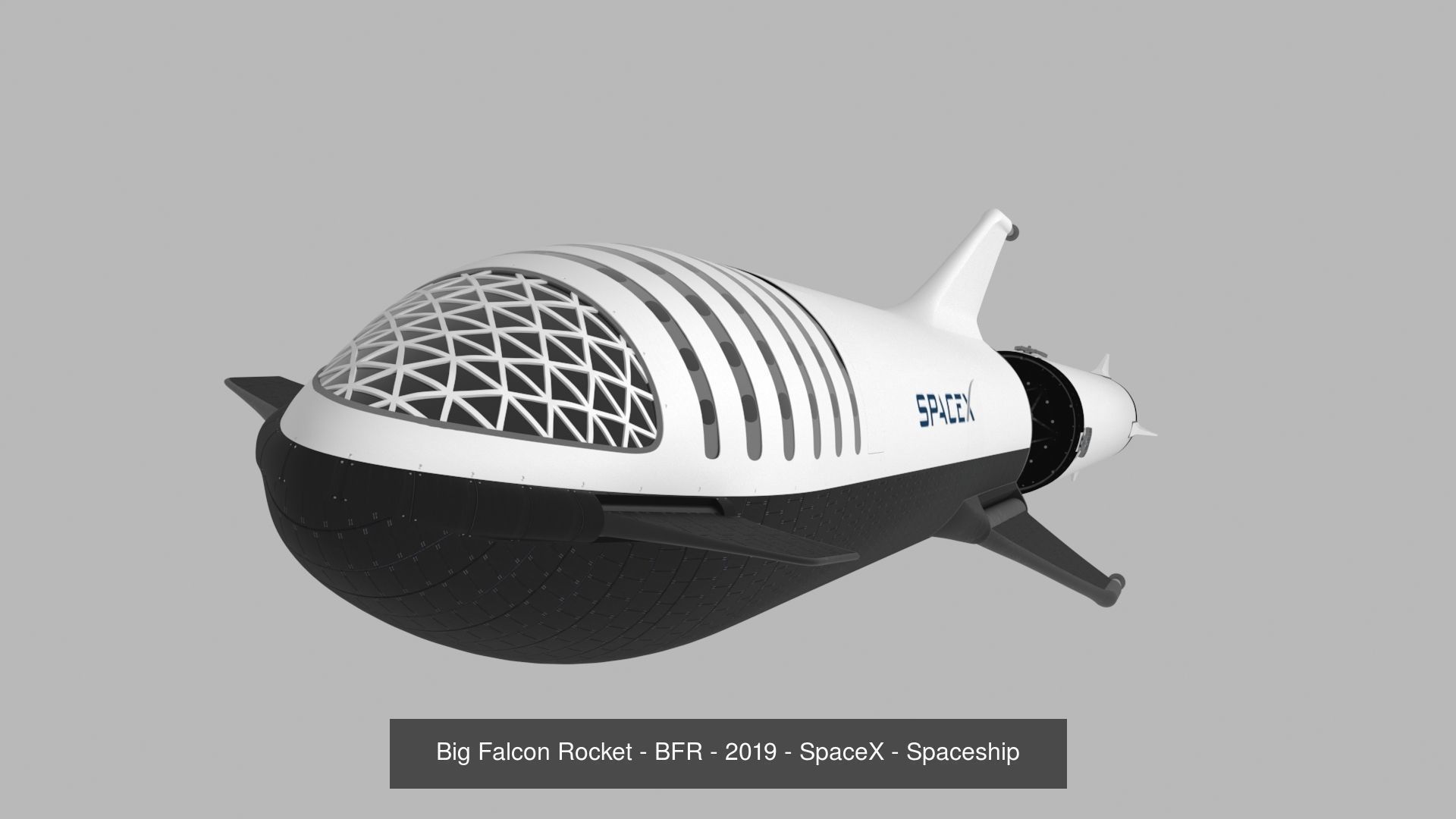 Space explorer bundle Martian base and SpaceX starships 3D Model Collection_2