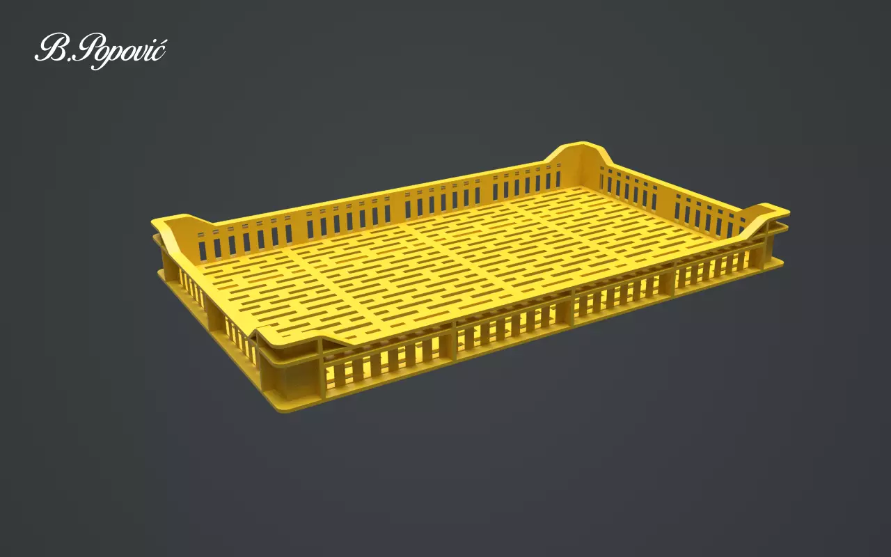 Raspberry Crate 3D model_0