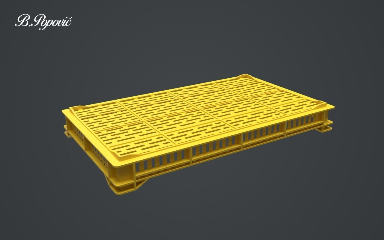 Raspberry Crate 3D model_4