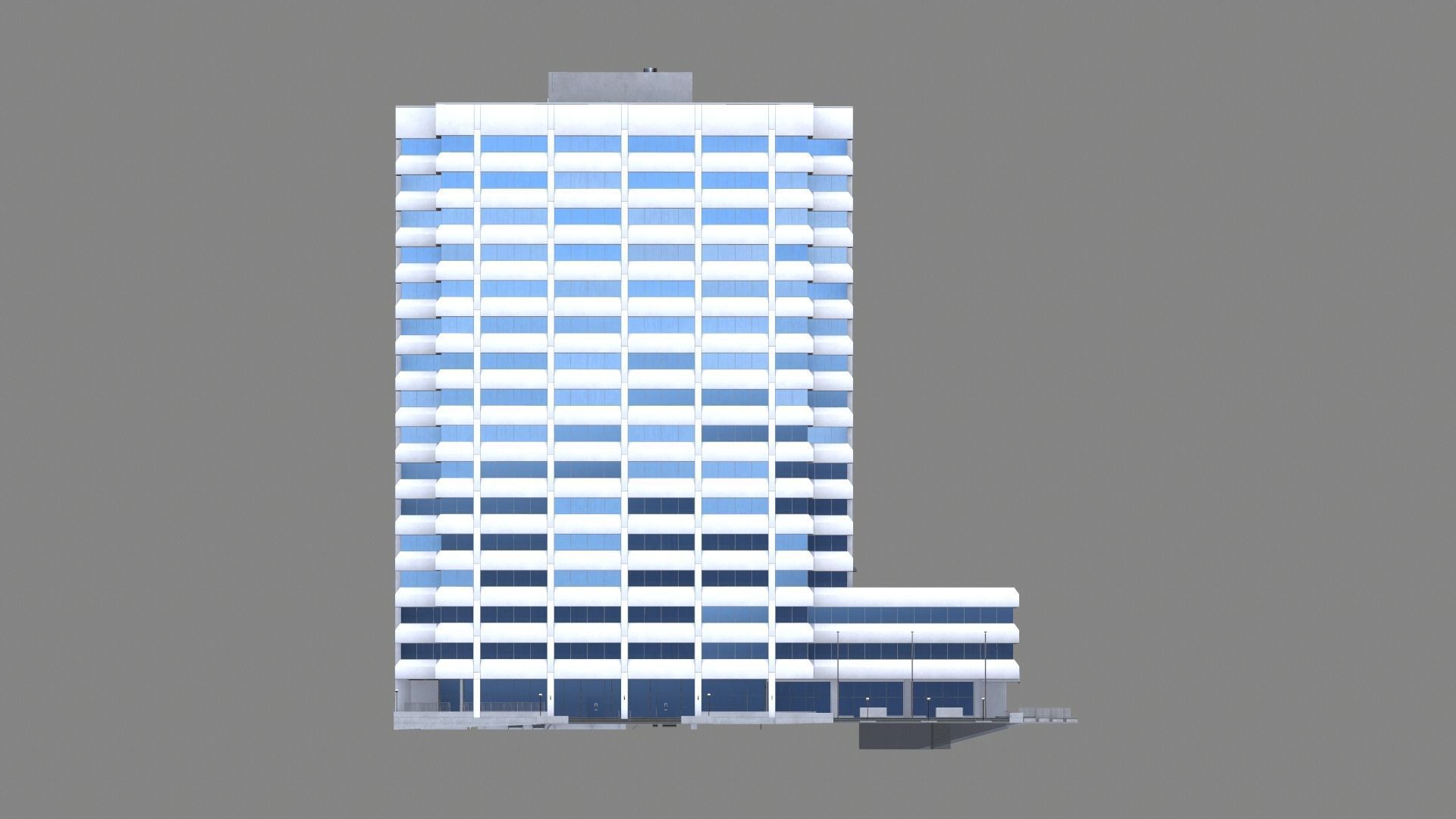 221 Main Street Building San Francisco Low-poly 3D model_6