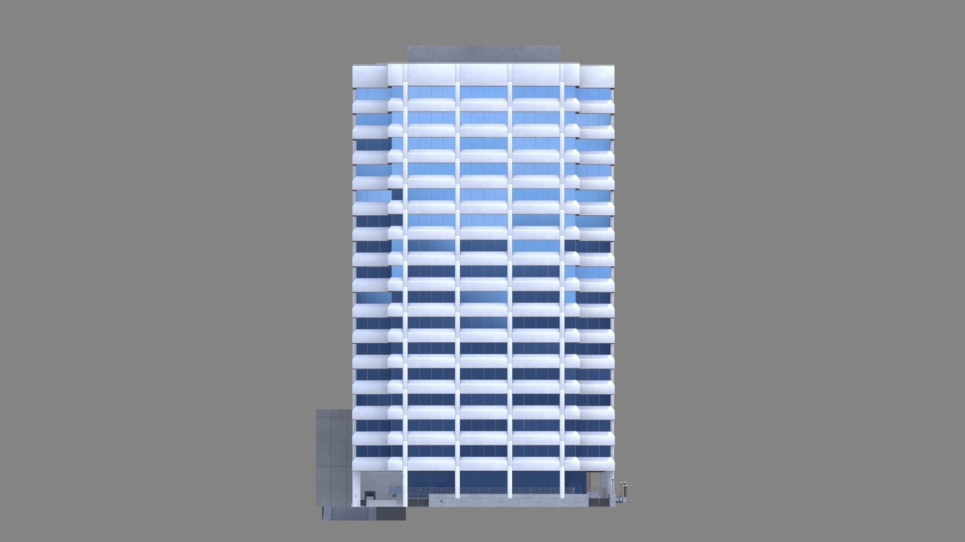 221 Main Street Building San Francisco Low-poly 3D model_9