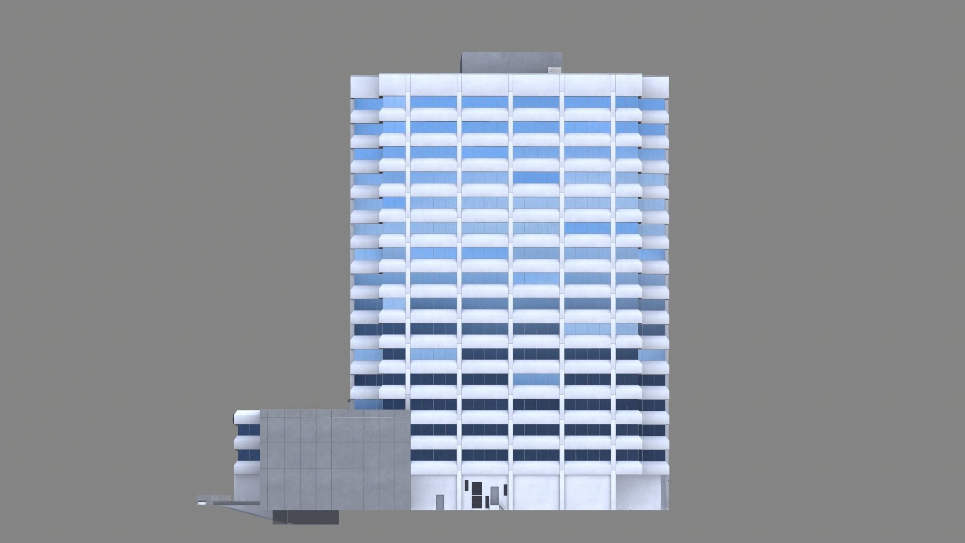 221 Main Street Building San Francisco Low-poly 3D model_8