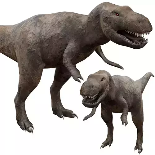 Dinosaur two t - rex dinosaurs