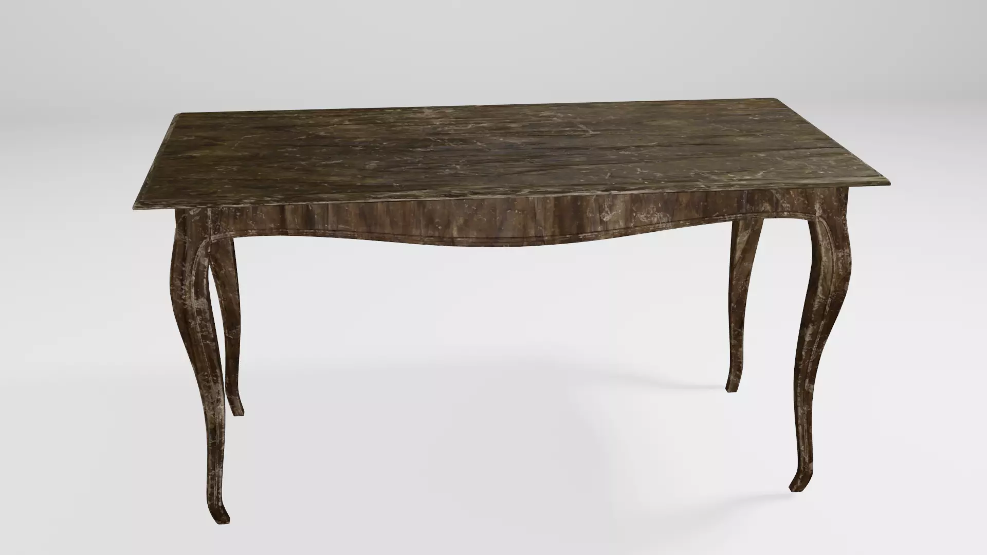 Table 3D model 2 console Low-poly 3D model