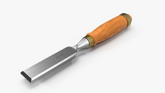 Straight chisel 24 mm 3D model