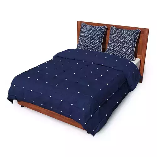 Bed 3D model duvet cover set