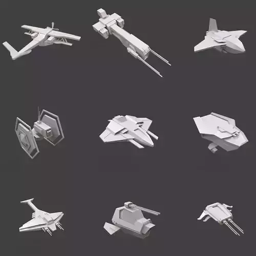 Set 50 Spaceships toy 