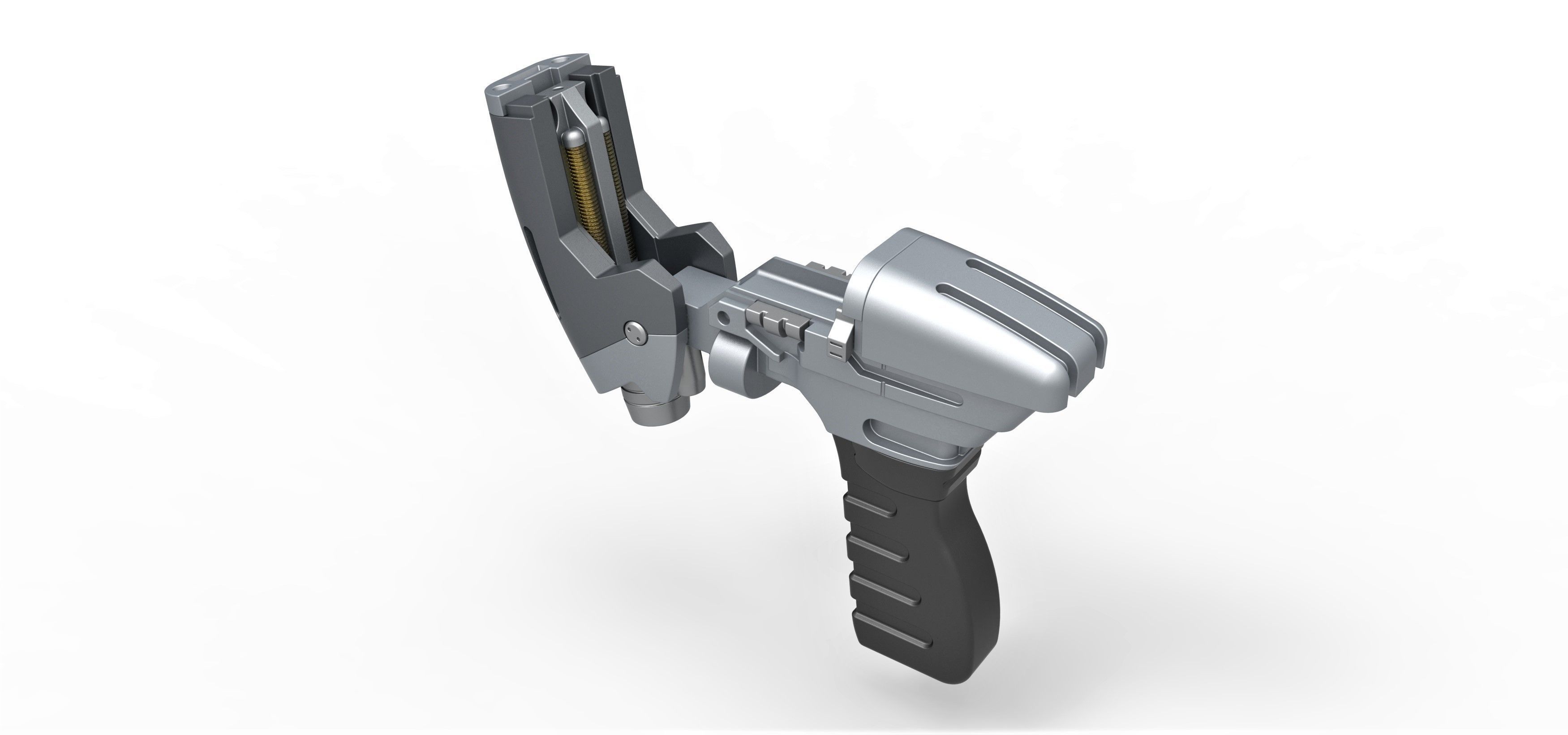 Starfleet phaser pistol from Star Trek Enterprise TV series 3D model_15