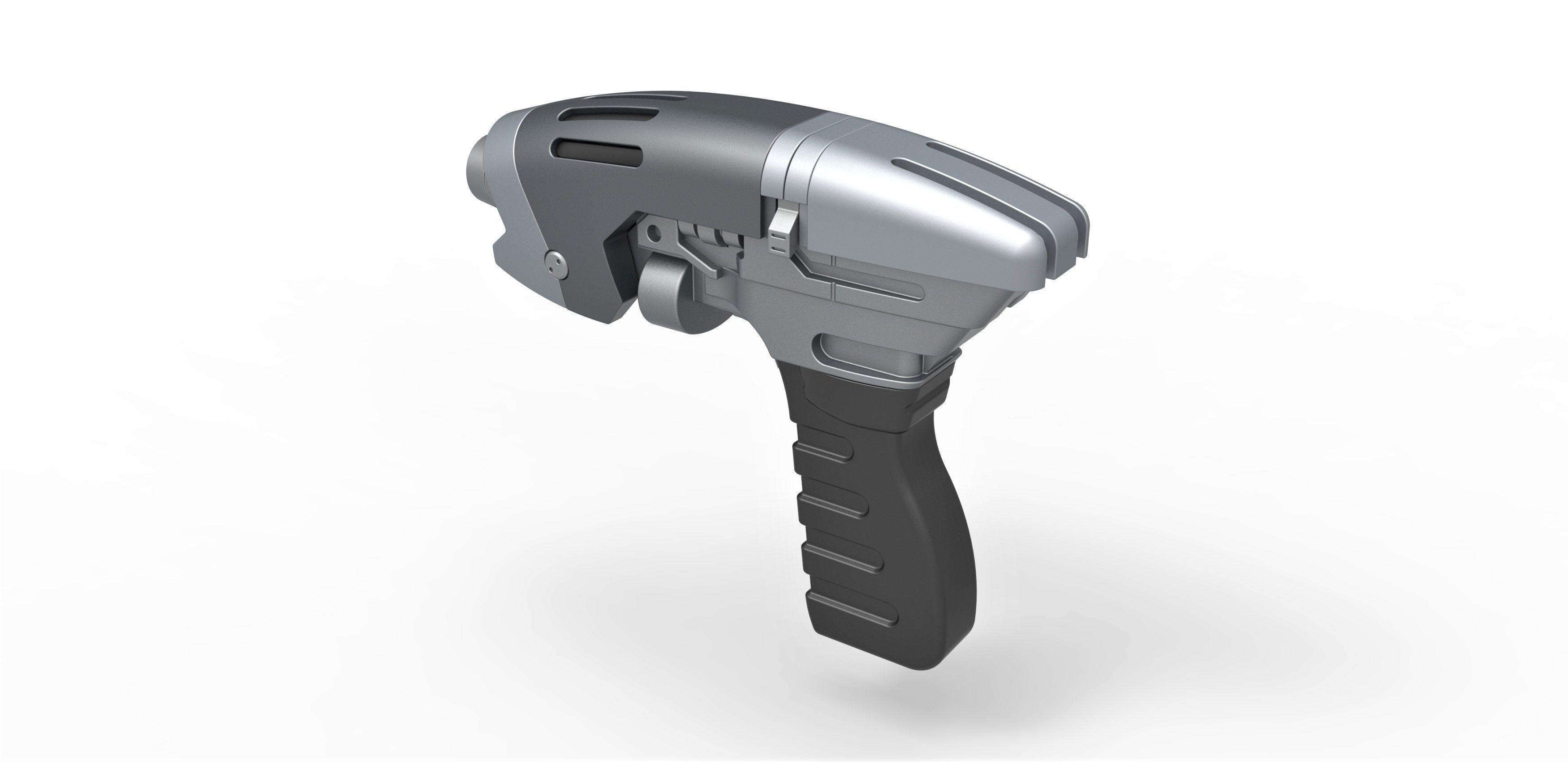 Starfleet phaser pistol from Star Trek Enterprise TV series 3D model_10