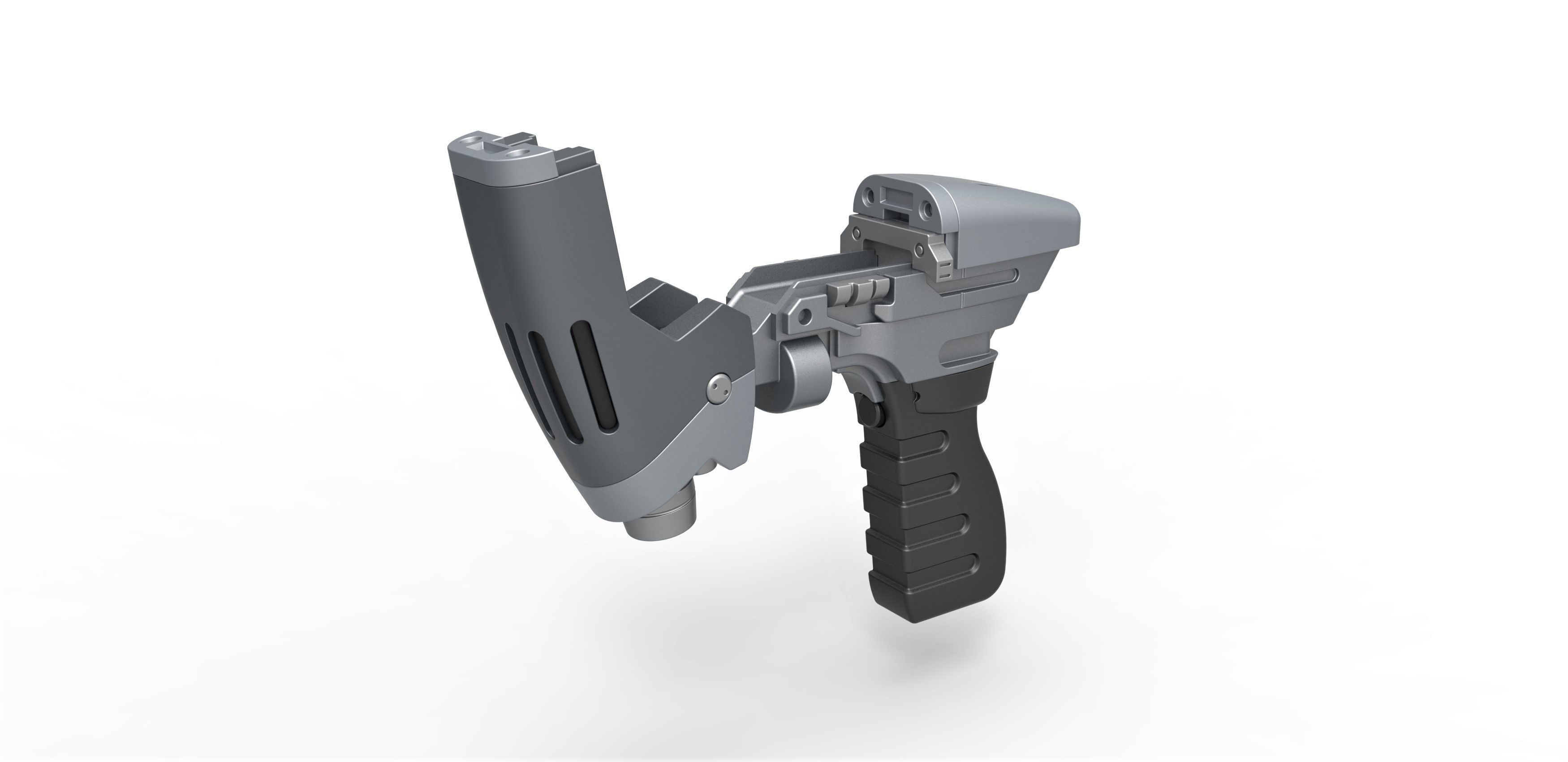 Starfleet phaser pistol from Star Trek Enterprise TV series 3D model_13